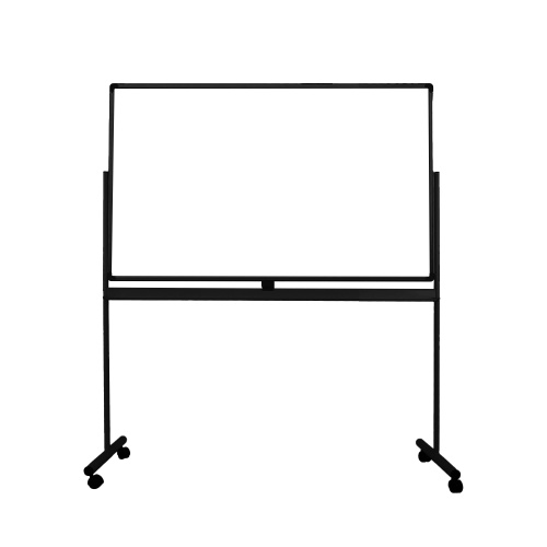 Whiteboard tavle på hjul 150×90 cm, sort Whiteboard tavle på hjul 150×90 cm, sort