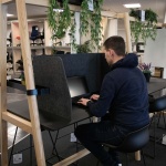 Foldbar bordskærm ECO - Stor - Image 3