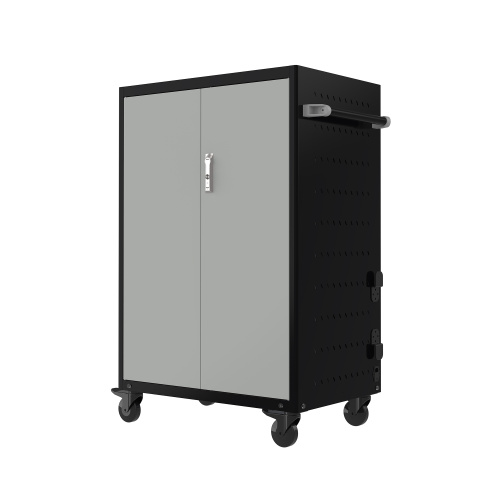 PC skab på vogn med 20 rum med hjul, inkl. opladning PC skab på vogn med 20 rum