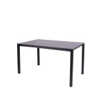 Oporto Base X kantinebord, 80x140 cm, sort stel - Antracit