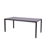 Oporto Base X kantinebord, 80x180 cm, sort stel - Antracit