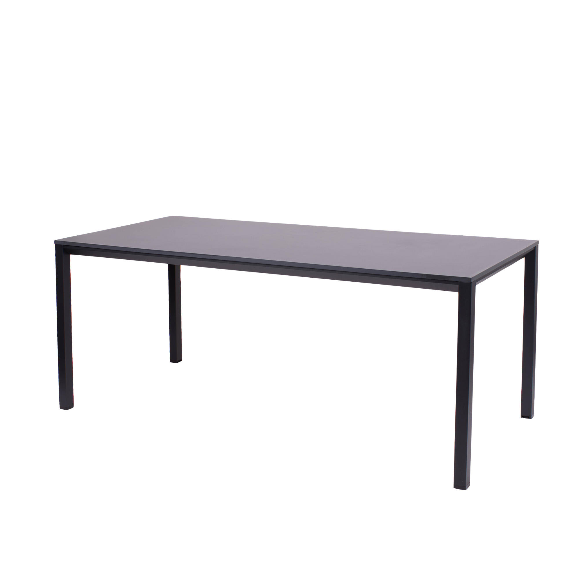 Oporto Base X kantinebord, 80×180 cm, sort stel – Antracit Oporto Base X kantinebord, 80x180 cm, sort stel - Antracit - Image 1