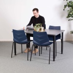 Titus kantinestol - Blå - Image 4