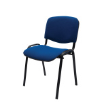Comfort Basic stol med sortlakeret stel - Sort - Image 5