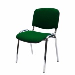 Comfort Basic stol med blankt stel - Grøn