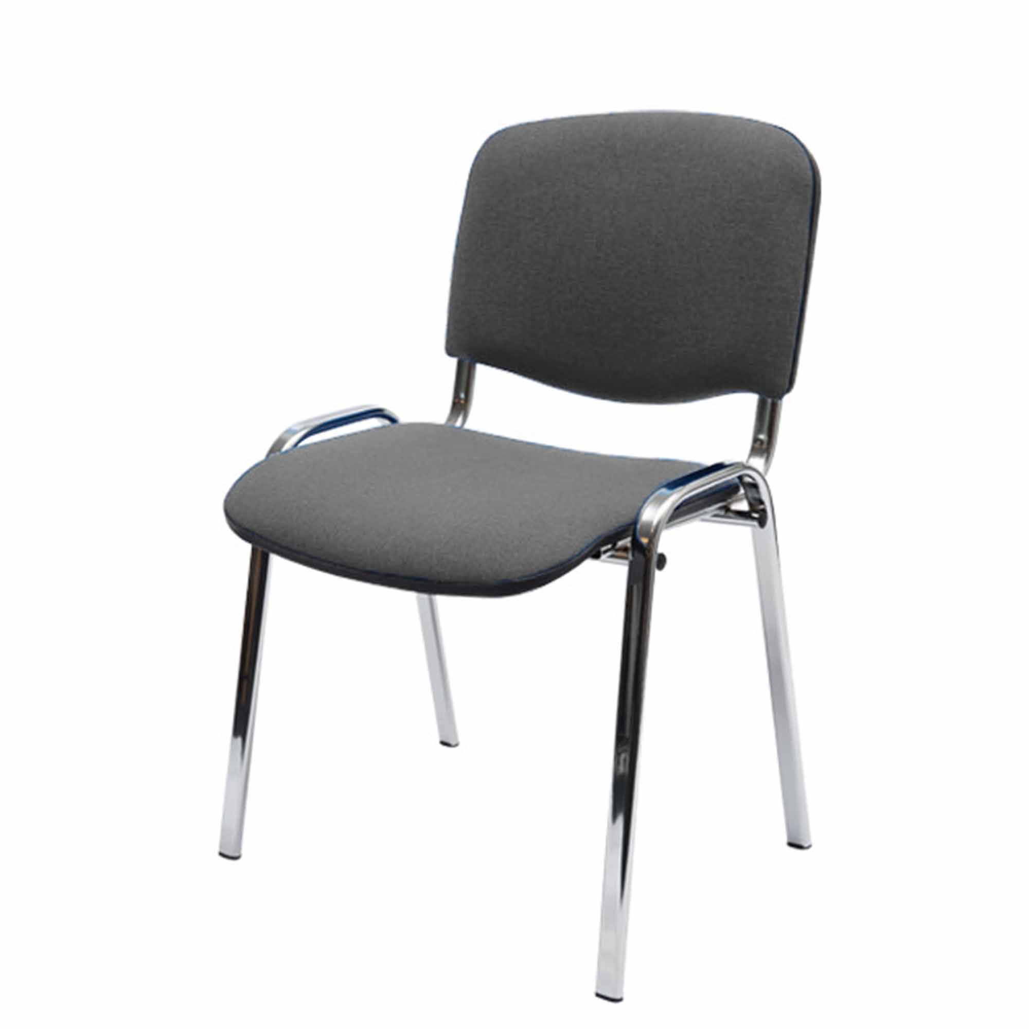 Comfort Basic stol med blankt stel – Grå Comfort Basic stol med blankt stel - Grå - Image 1