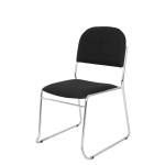 Vespa mødestol, blank/sort