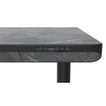 Hæve sænkebord 70x120 cm - SoHo, Marmor look - Image 3