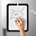 Whiteboardplade med sort ramme 22x30 cm. - Image 2