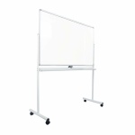 Whiteboard på hjul 90x150 cm, hvid
