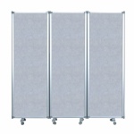 Foldeskærm PZ Flex 180x180 cm, alu (grå)