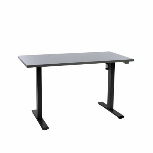 Hæve sænkebord Operator 60×120 cm, sort stel – Antracit