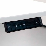 Hæve sænkebord Corporate 90x180 cm, alu stel - Antracit - Image 4