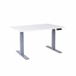 Hæve sænkebord Corporate 80x120 cm, alu stel - Hvid , Alu-stel - Image 2