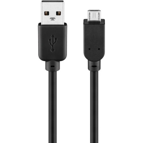 USB Kabel USB-A til USB-Micro Goobay 15 cm. sort 95736