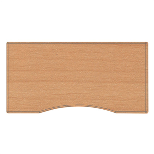 Bordplade med centerbue – 80×160 cm – Bøg