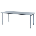 Oporto Futura kantinebord, 180x80 cm, alu - Antracit