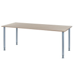 Oporto Futura kantinebord, 180x80 cm, alu - Eg