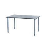 Oporto Futura kantinebord, 130x80 cm, alu stel - Antracit