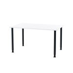 Oporto Futura kantinebord, 130x80 cm, sort - Hvid