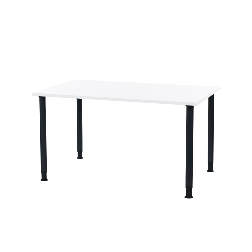 Oporto Futura kantinebord, 130x80 cm, sort - Hvid