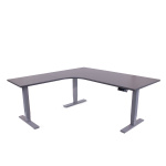 Hjørne hæve sænkebord Corporate 160x180 cm, alu stel