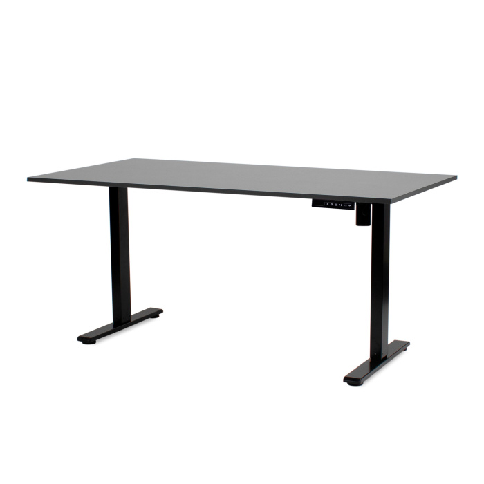Hæve sænkebord Cadet 80x160 cm, sort stel - Image 1