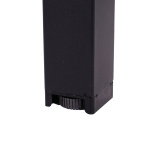 Oporto Base X kantinebord, 80x140 cm, sort stel - Lysegrå - Image 4