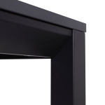 Oporto Base X kantinebord, 80x140 cm, sort stel - Lysegrå - Image 3