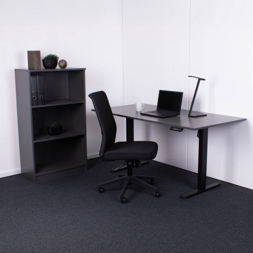 Hæve sænkebord Cadet 60×120 cm, sort stel