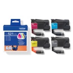 Blækpatroner Brother LC-521 CMYK (4-pak) - Image 2