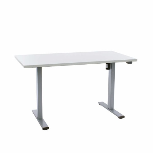 Hæve sænkebord Operator 70×140 cm, alu stel – Eg