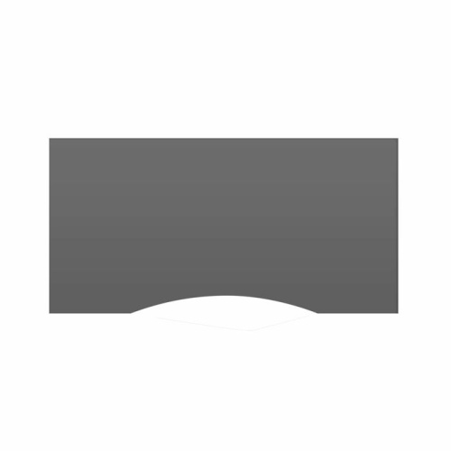 Bordplade med centerbue – 80×160 cm – Antracit