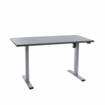 Hæve sænkebord Operator 70x140 cm, alu stel - Antracit