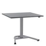Trainee 80x100 cm, alu stel - Antracit