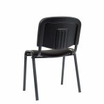 Comfort Basic stol med sortlakeret stel - Sort - Image 4