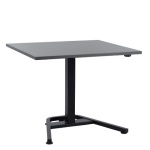 Trainee 80x100 cm, sort stel - Antracit