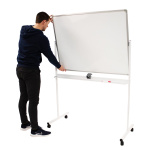 Whiteboard på hjul 120x180 cm, hvid - Image 4