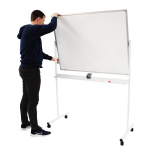 Whiteboard på hjul 120x180 cm, hvid - Image 3