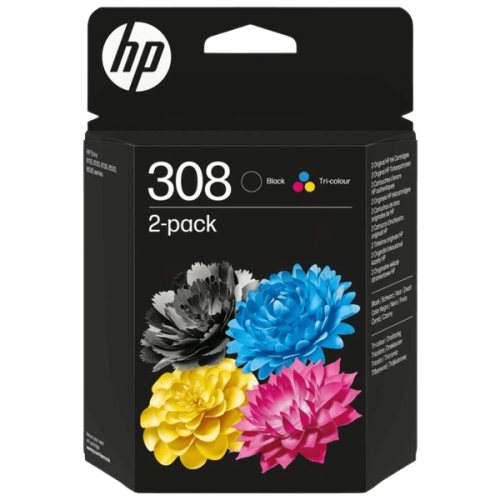 Blækpatroner HP 308 sort+farve