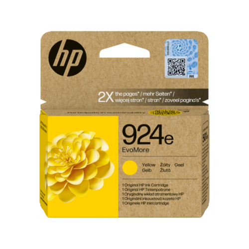 Blækpatron HP 924e XL EvoMore Yellow