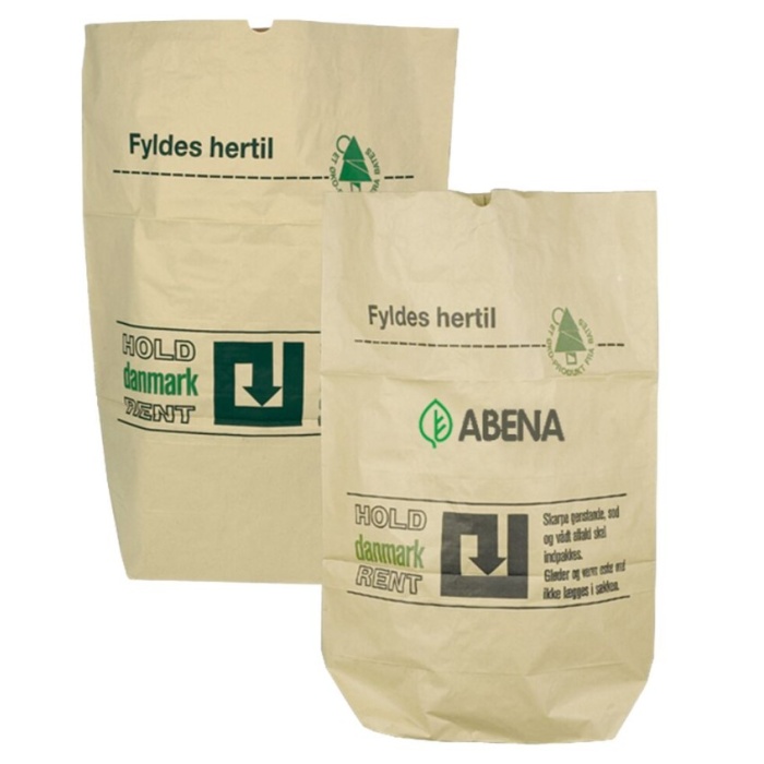 Papirsæk 2-lags 110 liter brun