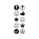 Stempel med smileys og ikoner Colop Little Nio - Image 3