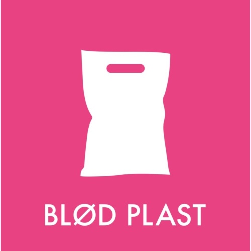 Piktogram BLØD PLAST
