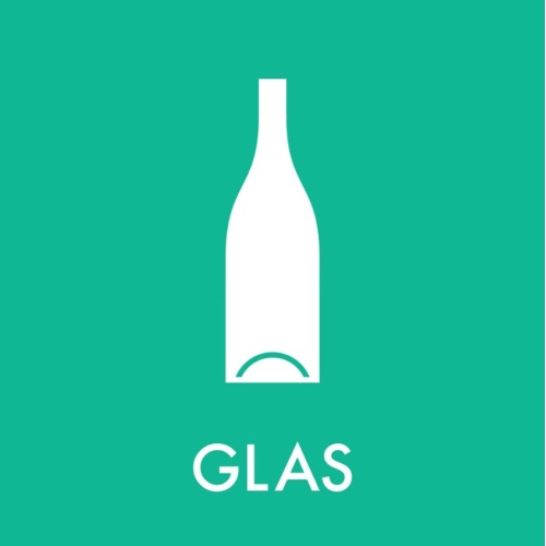 Piktogram GLAS 12x12 cm