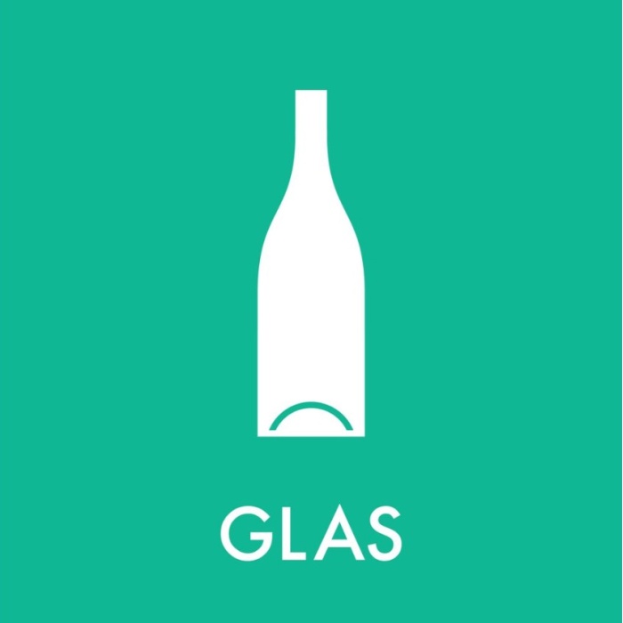 Piktogram GLAS 12x12 cm