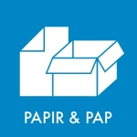 Piktogram PAPIR & PAP 12x12 cm