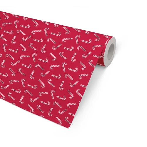 Gavepapir Økonom "Polka Cane" 57 cm.