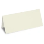 Bordkort elfenben karton med bukkestreg 100x50 mm. (25 stk) - Image 2