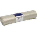 Containersæk 140 ltr klar, LDPE/genanvendt, 92×144,5 cm. (10 sække pr./rl)